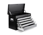 Tool Box Cabinet 9 Drawer Lockable Mechanic Garage Storage - Black & Grey