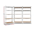 Warehouse Shelving Racking 3X0.9M 5 Tier Steel Metal Rack - Home Garage Storage