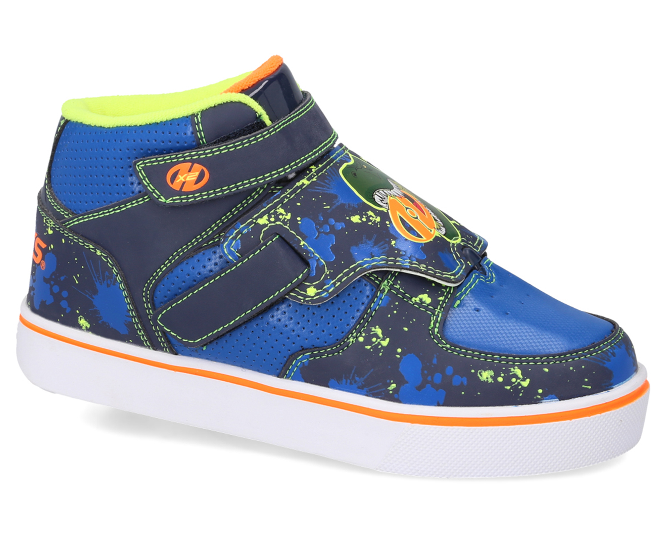 Heelys Boys' Tornado X2 Skate Shoes - Blue/Navy/Bright Yellow | Catch.co.nz