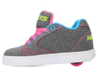 Heelys Girls' Vopel Skate Roller Shoes - Grey Heather/Neon Multi
