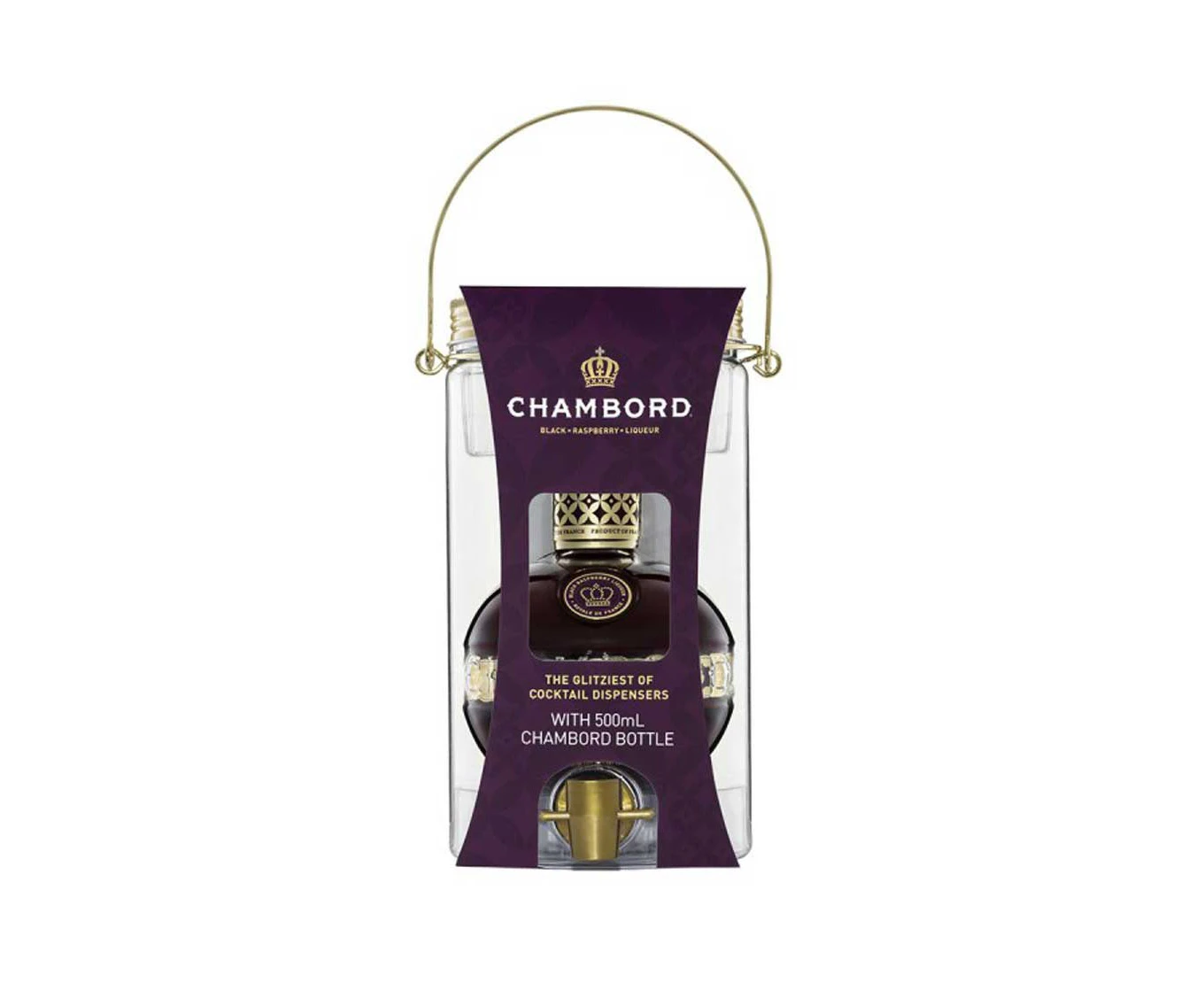 Chambord with Dispenser Gift Pack 500mL @ 16.5 % abv