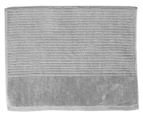 Jenny Mclean Royal Excellency Bath Mats 2 ply sheared Border 1100GSM - Silver