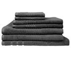 Jenny McLean Montage Towel sets 650GSM 7PC Bath Linen Set - Charcoal