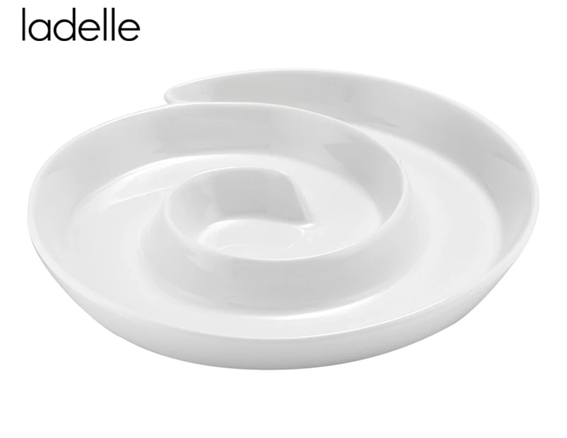 Ladelle 26.8x24.4cm Classica Spiral Platter - White