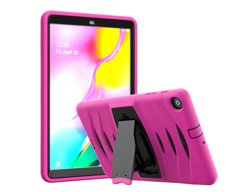 WIWU Shock Wave Kickstand Case Anti-Fall Protection For Samsung Tab A 10.1 T510/T515(2019)-Rose Red