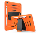 WIWU Shock Wave Kickstand Case Anti-Fall Protection With Pencil Holder+Cap For New iPad 7 10.2inch(2019)-Orange