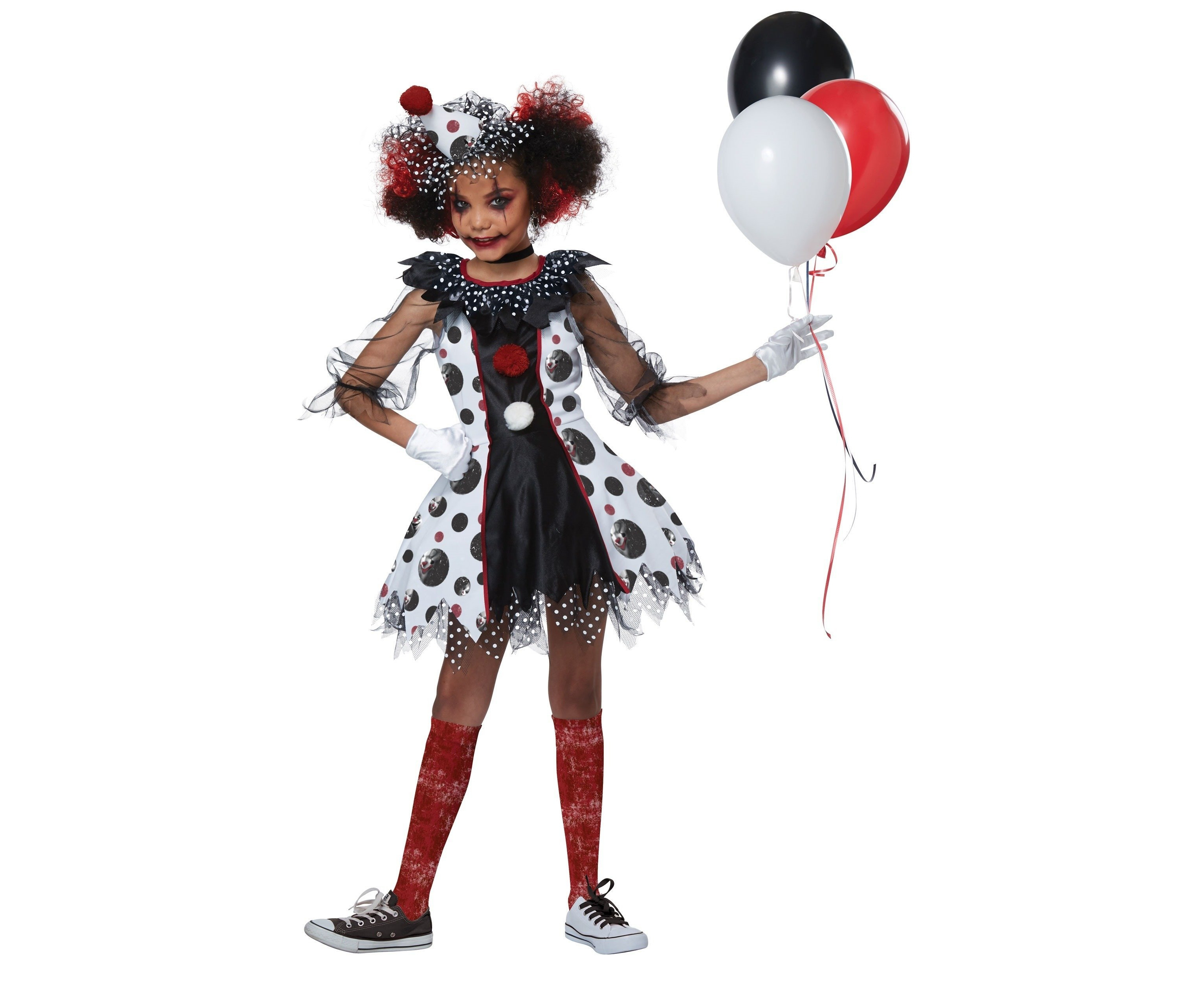 Creepy Clown Halloween Girls Costume Au 3773