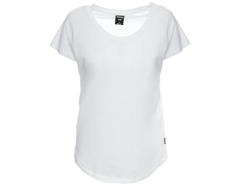 Bonds Women's Raglan Tee / T-Shirt / T-Shirt - White