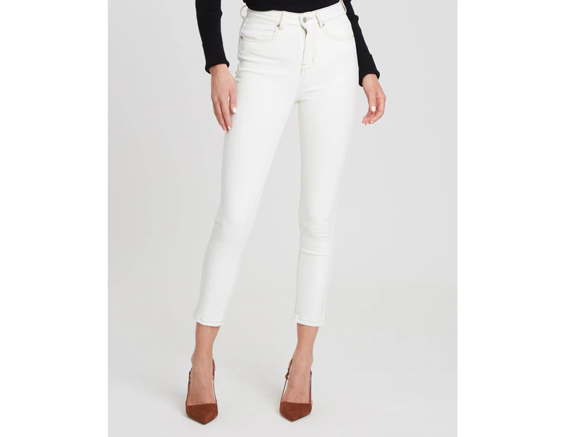 Willa Women's Carolina Denim Skinny Jeans - Waxed White