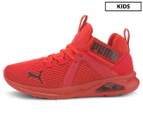 Puma Boys' Enzo 2 Weave Junior Sneakers - High Risk Red/Black