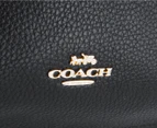 Coach Mini Charlie Pebbled Leather Backpack - Black