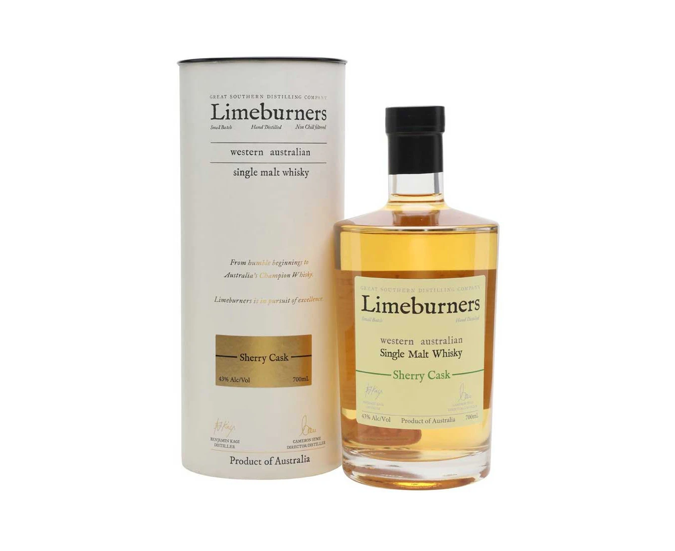 Limeburners Sherry Cask Single Malt Australian Whisky 700ml @ 43 % abv