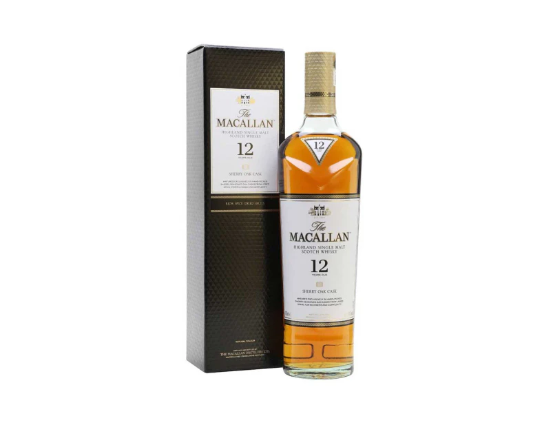 The Macallan 12 yo Sherry Oak Cask Single Malt Scotch Whisky 700 ml @ 40% abv