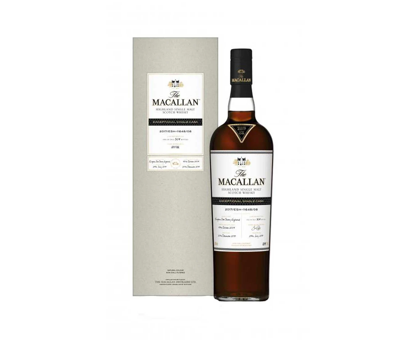 Macallan Exceptional Single Cask 2017/ESH-11648/08 Ltd Edition Cask Strength Single Malt Scotch Whisky 700ml @ 64.4%