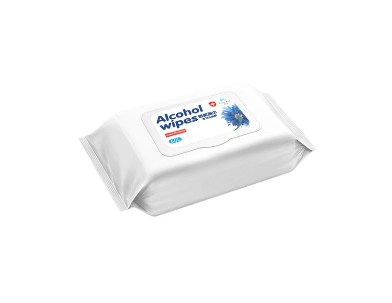 Alcohol 75% Cleaning Wet Tissue/Wipe Pull Box -  Tissue size 210x147mm (50pc)