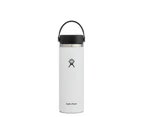 Hydro Flask Hydration Bottle Wide Mouth 20oz/591ml - White