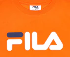 FILA Kids' Unisex Classic Crew Neck Tee / T-Shirt / Tshirt - Red Orange