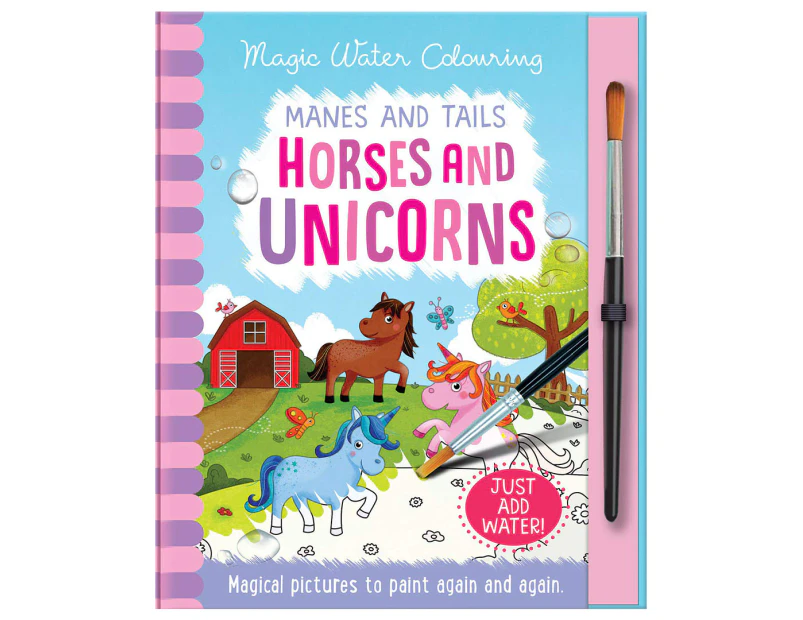 Imagine That! Magic Water Colouring: Manes and Tails - Horses and Unicorns Activity Set