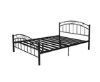 Priceworth Cleveland Bed Frame-Black-Double Size