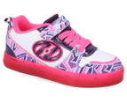 Heelys Girls' Boom X2 Lighted Skate Roller Shoes - White/Purple/Hot Pink