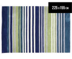 Rug Culture 225x155cm Desire Rectangle Rug - Green Stripe