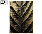 NF Living 83x123cm Gold Foil Veination Print Wall Art