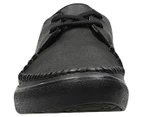 Clarks Men's Kessell Craft Shoes - Black Leather