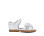 Clarks Girl's Silkie Sandals - White Multi