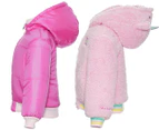 Skechers Toddler Girls' Bubbles Unicorn Reversible Jacket - Pink