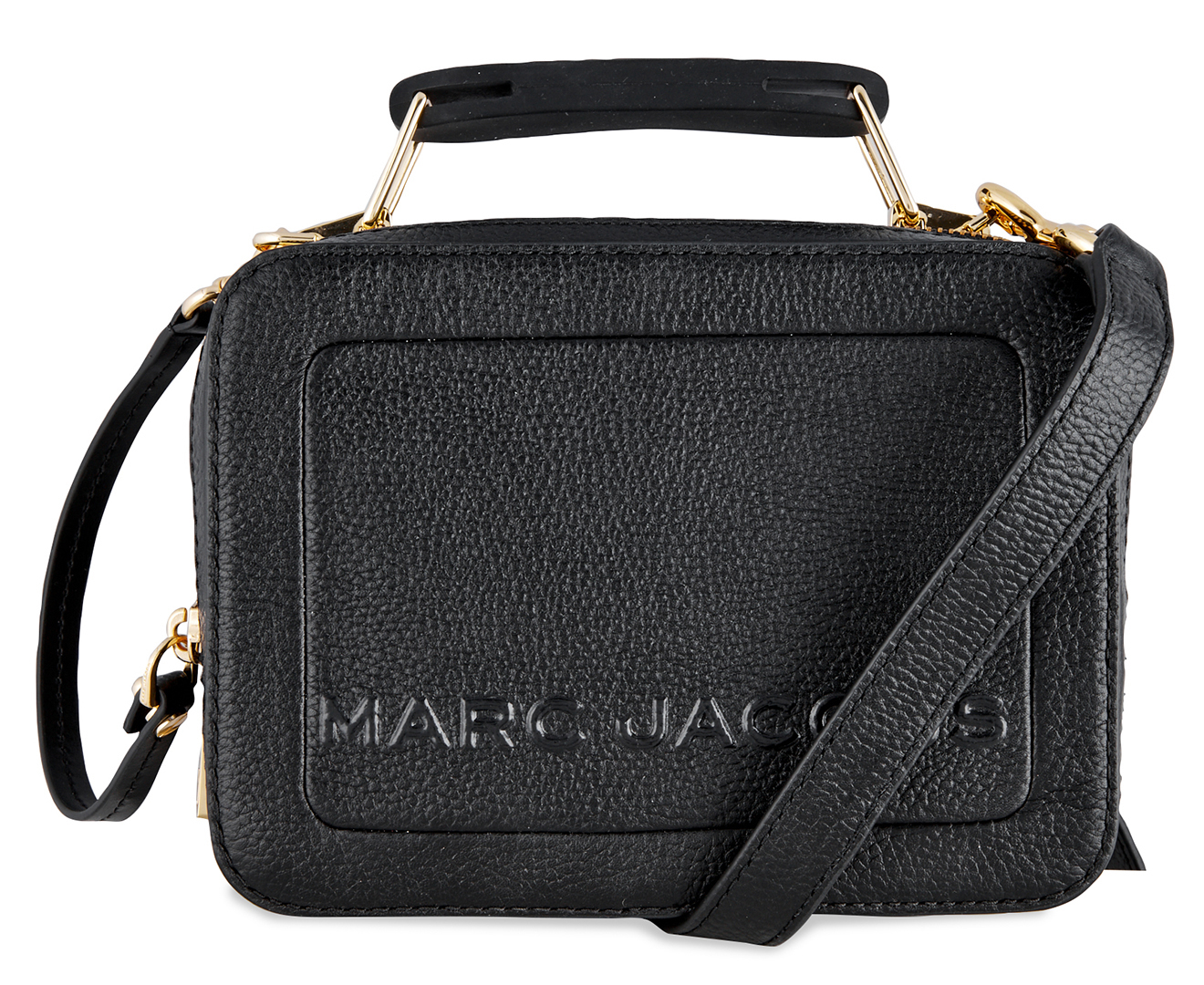 MARC By Marc Jacobs M0014840 The Textured Mini Box Bag /Shoulder Bag in  Black #MarcJacobs #SatchelShoulderBa…