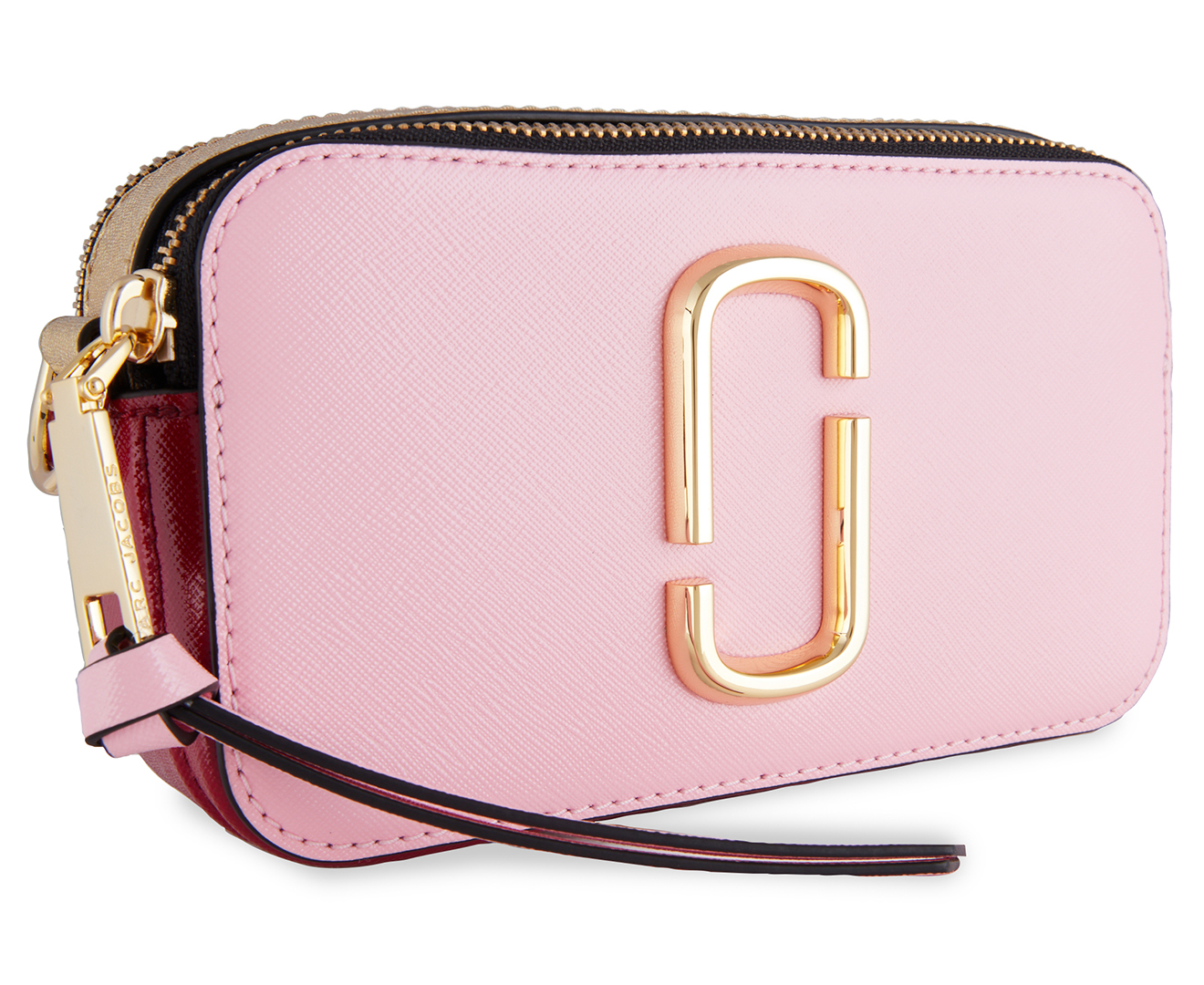 Marc Jacobs Snapshot Camera Crossbody Bag - Baby Pink/Red | Catch.co.nz