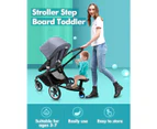 Stroller Step Board Toddler Buggy Wheel Board Skateboard for Prams Joggers Blue
