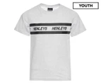 Henleys Youth Boys' Briggs Tee / T-Shirt / Tshirt - Snow Marle