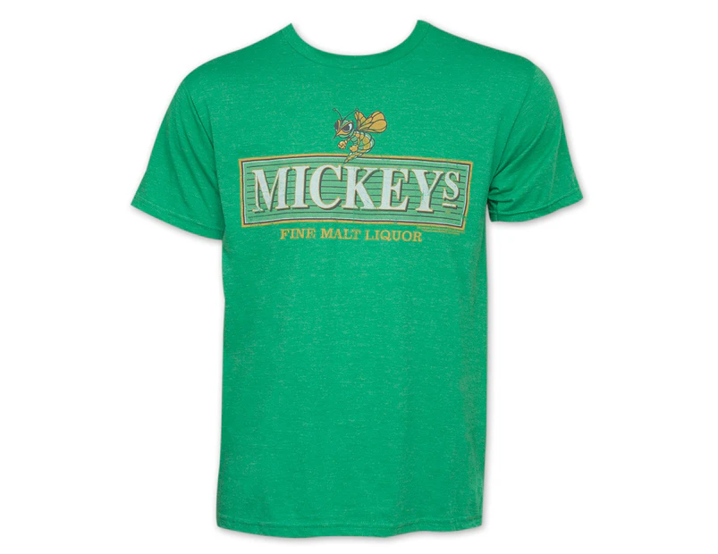 Mickey's Fine Malt Liquor Logo Men's Green T-Shirt