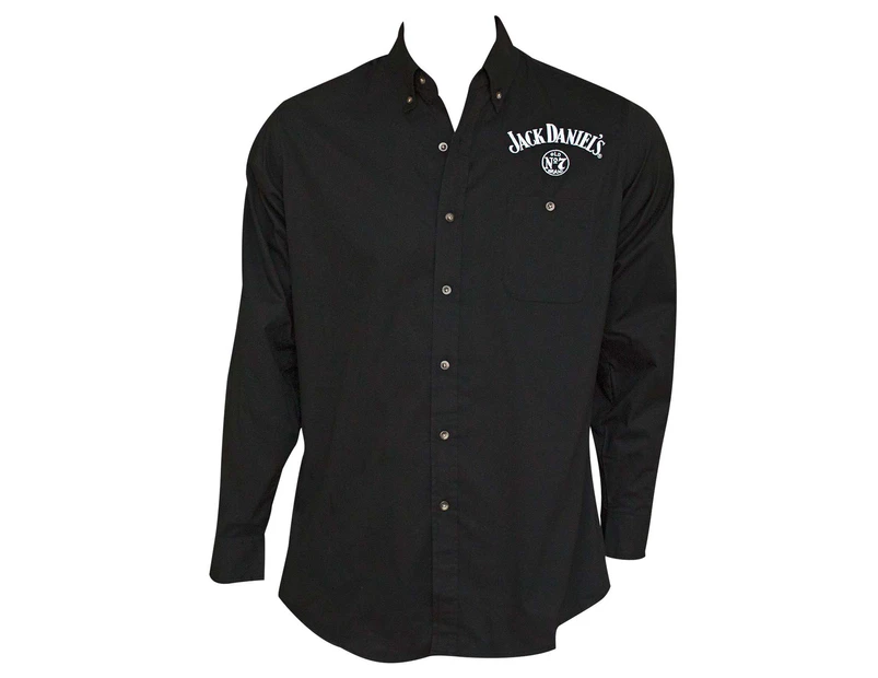 Jack Daniel's Long Sleeve Men's Black Button Up Shirt