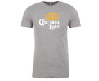 Corona Light Logo Men's Grey T-Shirt