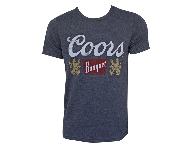 Coors Banquet Men's Navy Blue T-Shirt