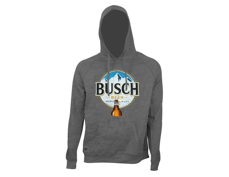 Busch Bottle Opener Round Logo Beer Pouch Hoodie