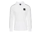Henleys Men's Patton Hooded Long Sleeve Tee / T-Shirt / Tshirt - White