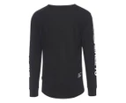 Henleys Men's Valdez Long Sleeve Tee / T-Shirt / Tshirt - Black