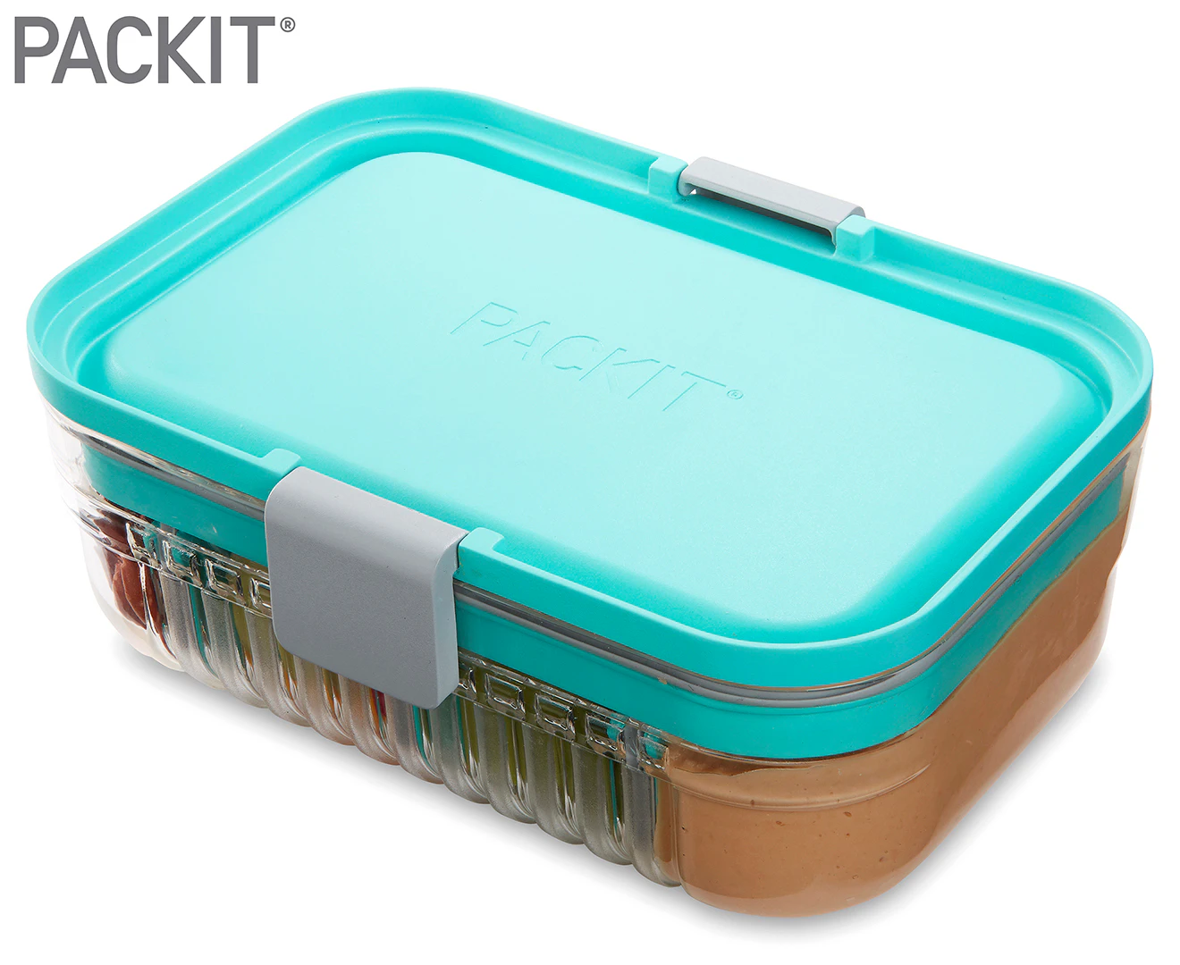 Packit Mod Lunch Bento Box w/ 3 Separators/Dividers Food/Storage 1.11L Mint