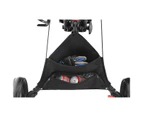 CaddyTek CaddyLite EZ-Fold Pro 3-Wheel Golf Buggy / Push Cart - Dark Grey + Removable Seat