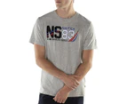 Nautica Men's Sailing Surplus Graphic Tee / T-Shirt / Tshirt - Grey Heather