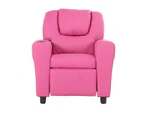 Oliver Kids Recliner Chair Sofa Children Couch Armchair - Pink