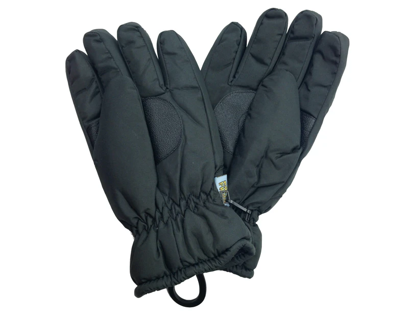 Dents Men's Thermal Ski Gloves Waterproof Plain - Black