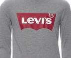 Levi's Youth Boys' Batwing Long Sleeve Tee / T-Shirt / Tshirt - Grey Heather