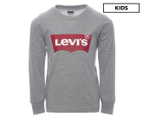 Levi's Boys' Batwing Long Sleeve Tee / T-Shirt / Tshirt - Grey Heather