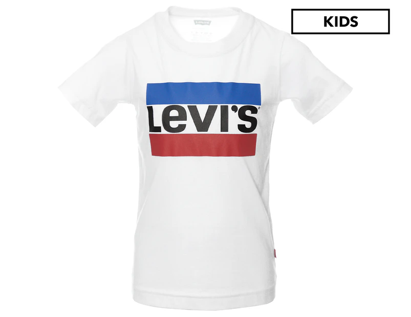 Levi's Boys' Sportswear Logo Tee / T-Shirt / Tshirt - White