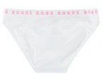 Bonds Youth Girls' Hipster Bikini Briefs 2-Pack - Black/White
