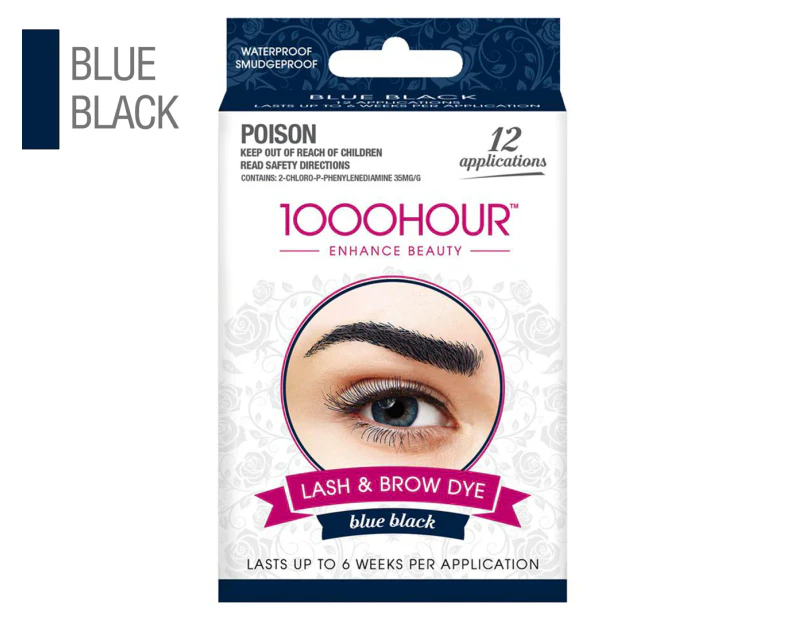 1000 Hour Eyelash and Eyebrow Dye Kit - Blue Black